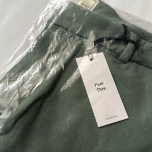 NWT Swet Tailor Men's Green Everyday Chino Short Size 28 - Picture 4 of 7